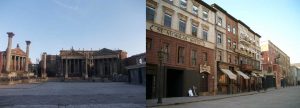 Plany, na których kręcono serial produkcji HBO, Rai Fiction i BBC pt. Rzym (2005-2007) oraz Gangi Nowego Jorku (2002) w reżyserii Martina Scorsese.